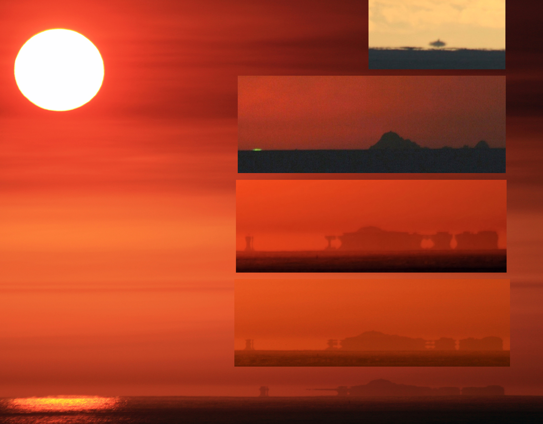 why do distant objects seem to ripple and shimmy on a hot day